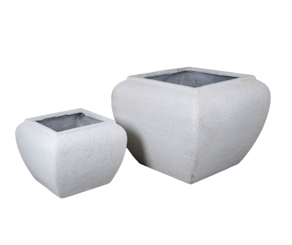 Modern white Donica/Osłonka kwadratowa B