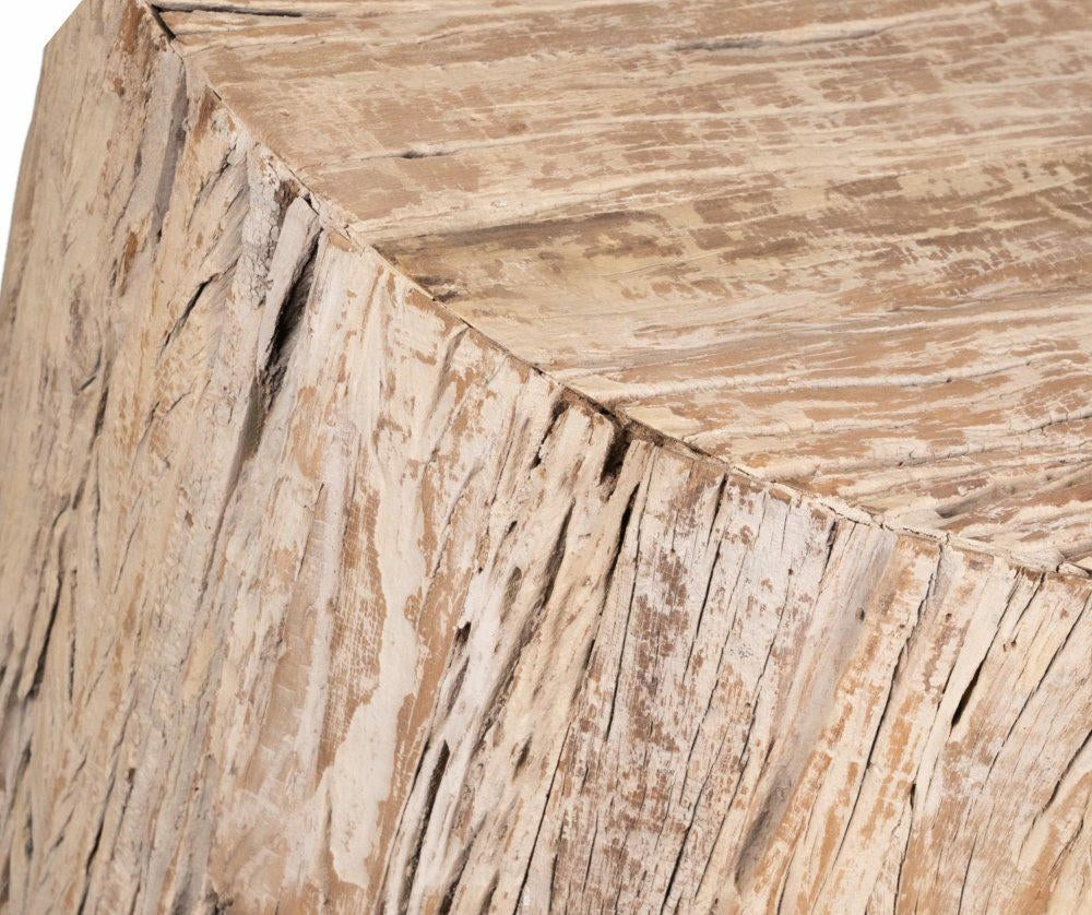 Wood old Stolik okrągły na kółkach
