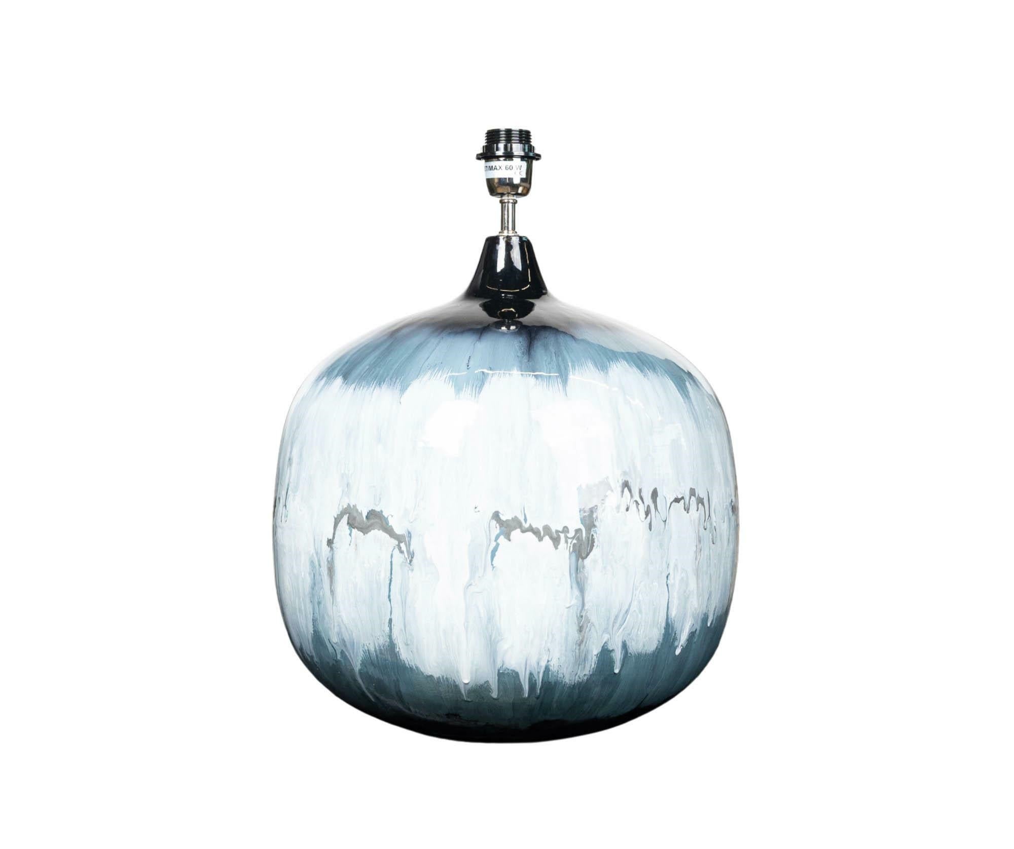 Modern blue Lampa pękata 1