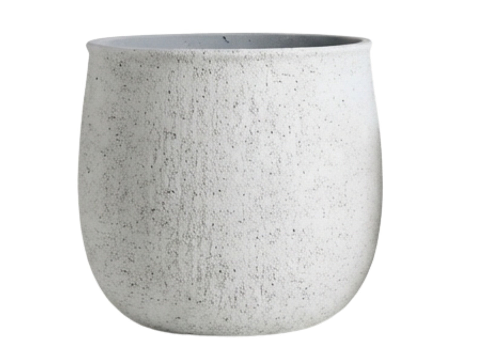 Donica betonowa Modern White 42 cm — duża osłonka GRC antyczna biel