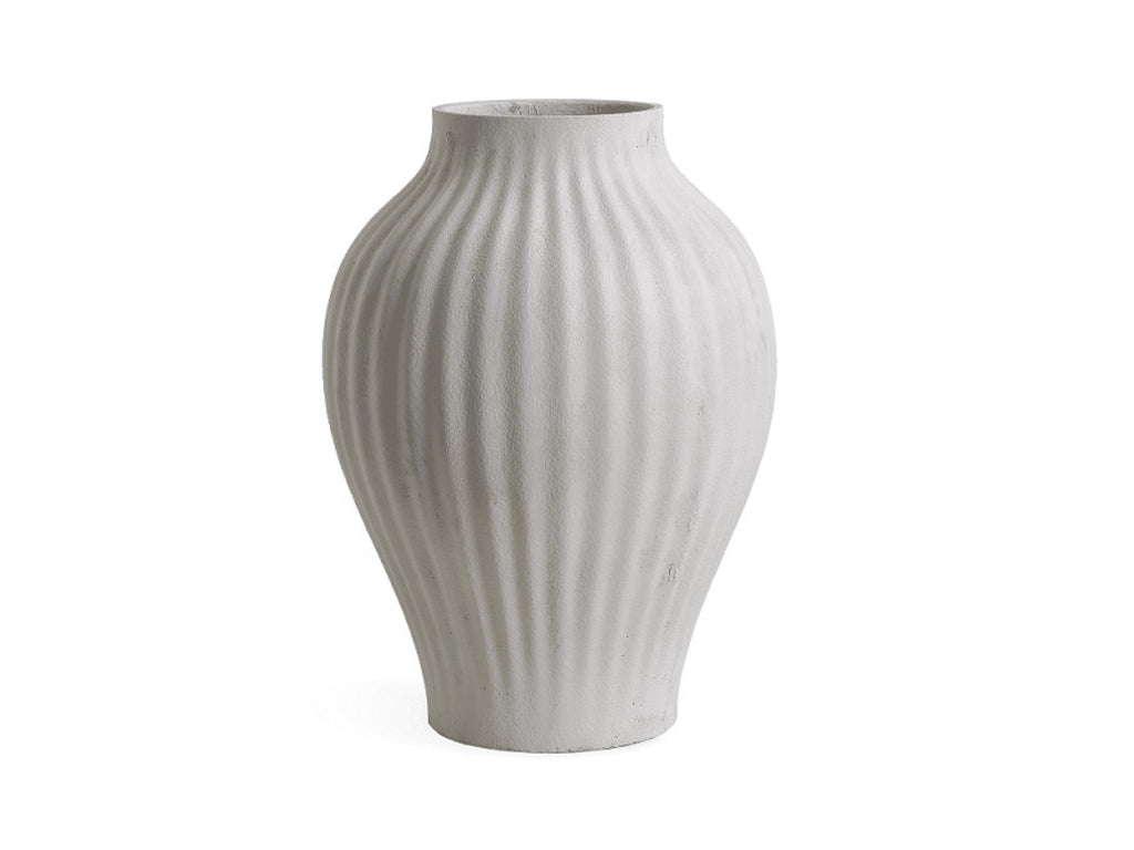 Modern white Wazon prążki A