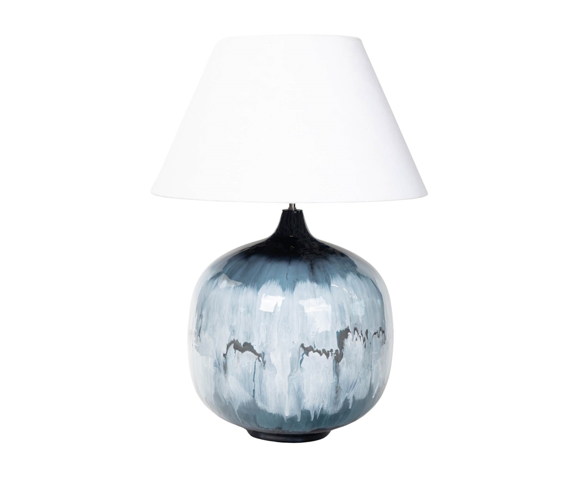 Modern blue Lampa pękata 1