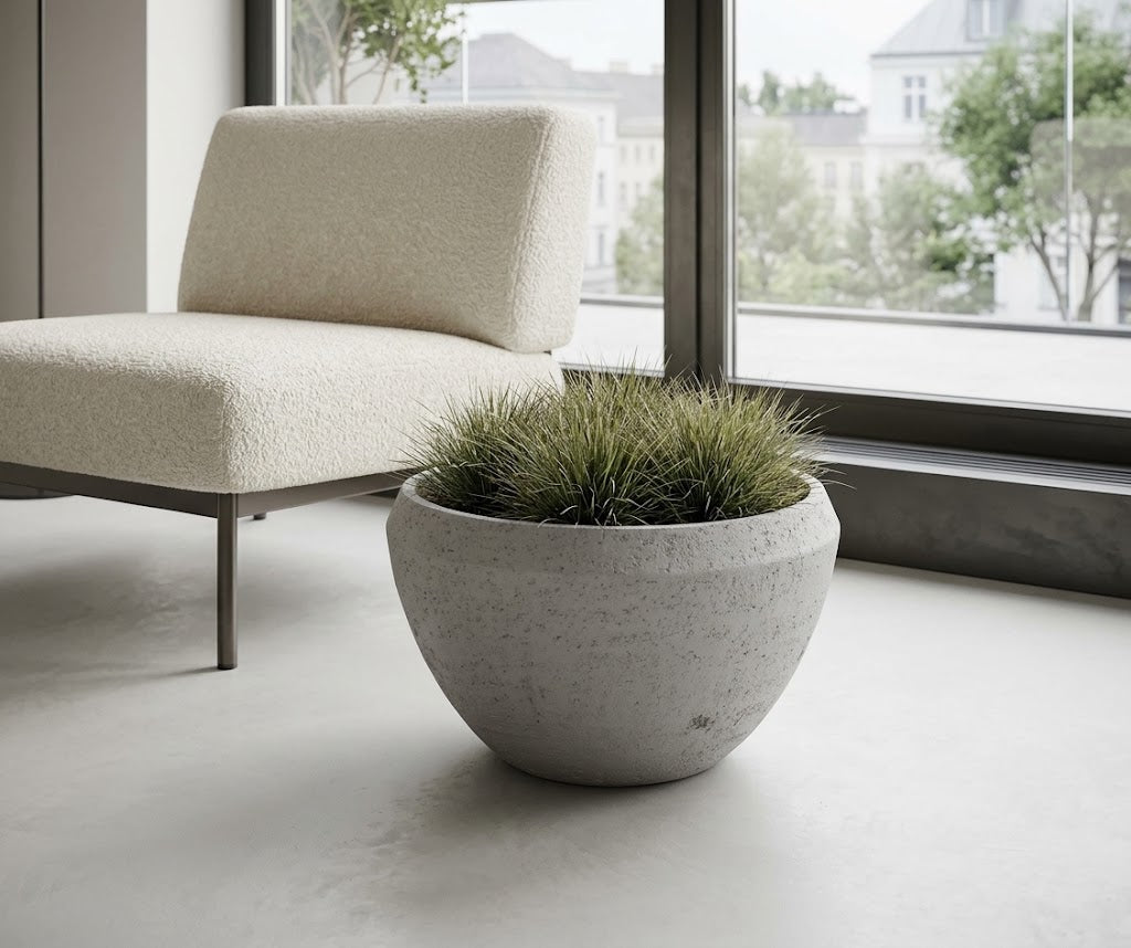 Donica ozdobna Modern White wys. 28,5 cm