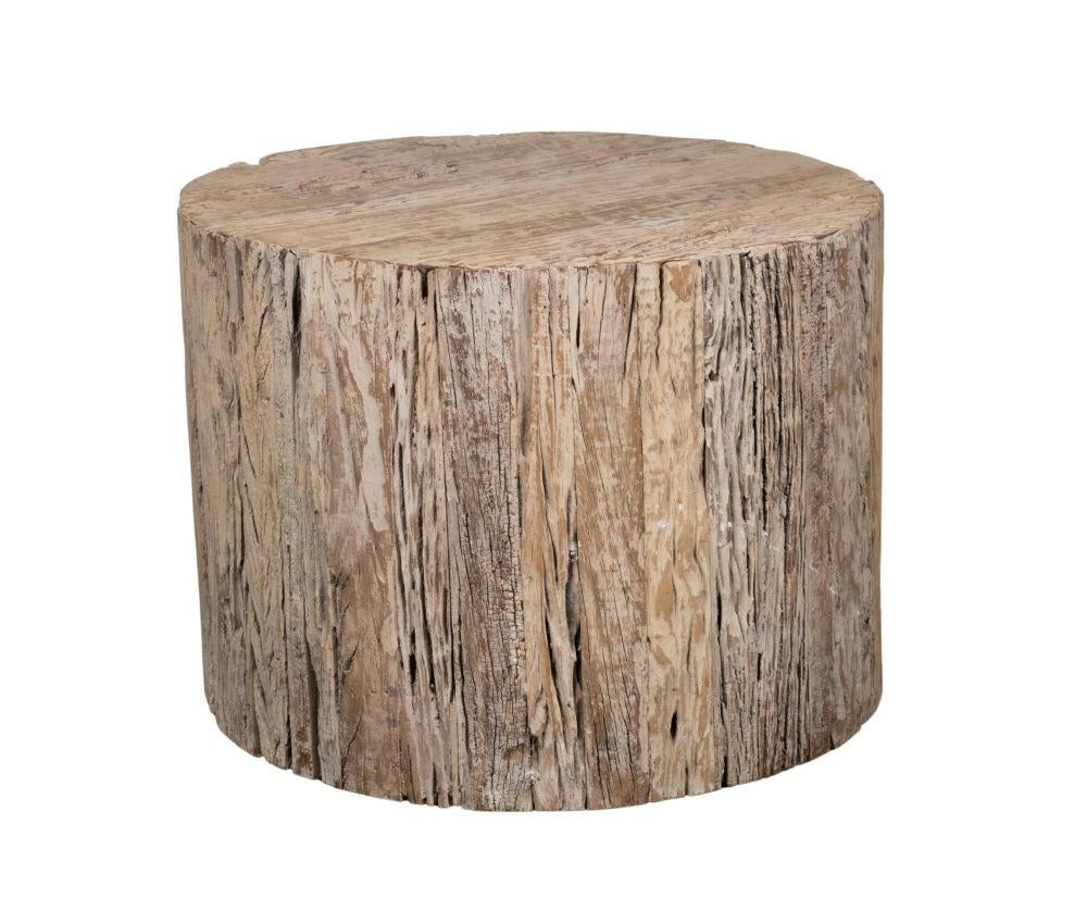Wood old Stolik okrągły na kółkach