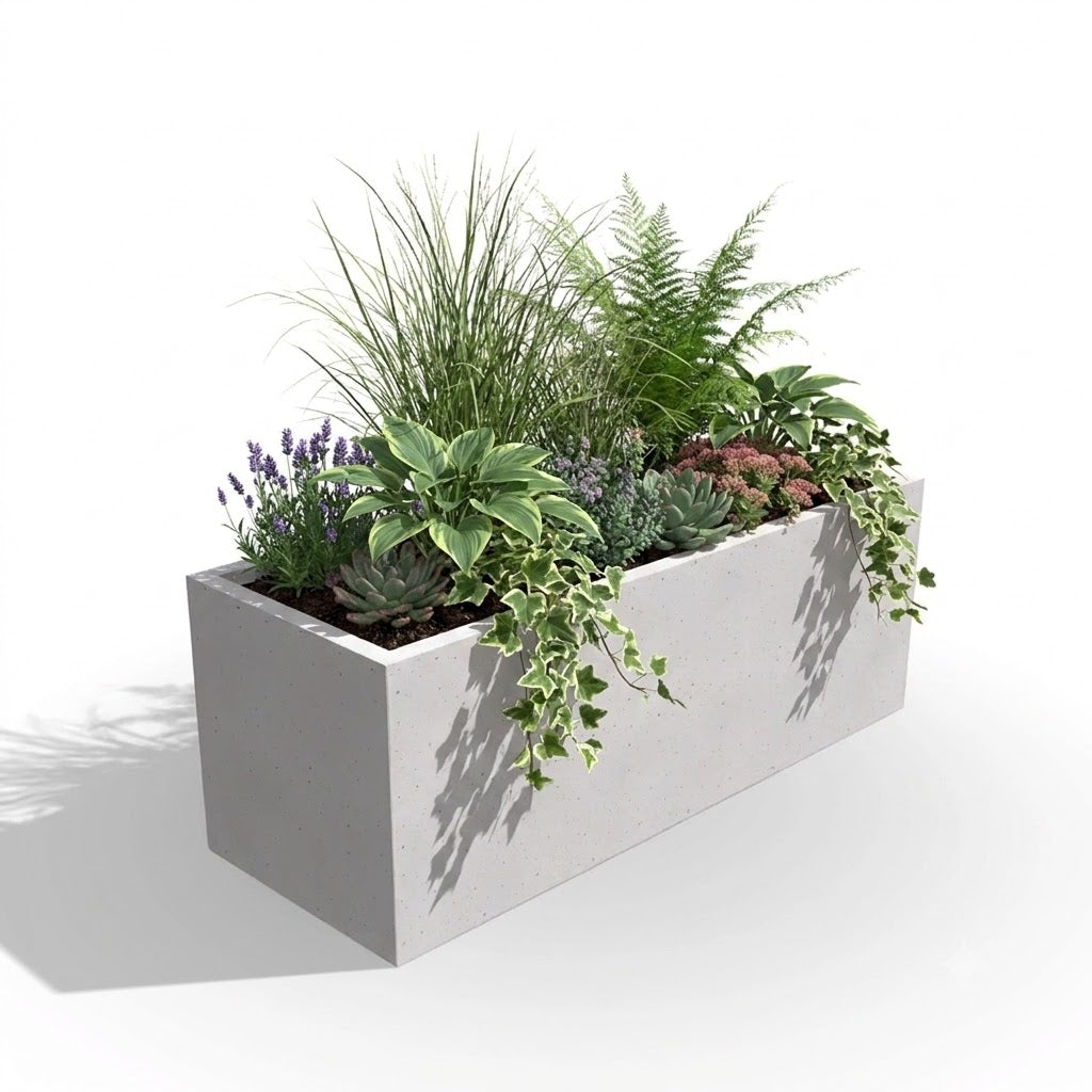 Donica betonowa Forma 100/40 | 100×40×40 cm | Beton architektoniczny premium