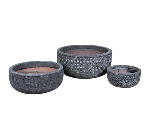 Garden old Donica niska black kpl. 3