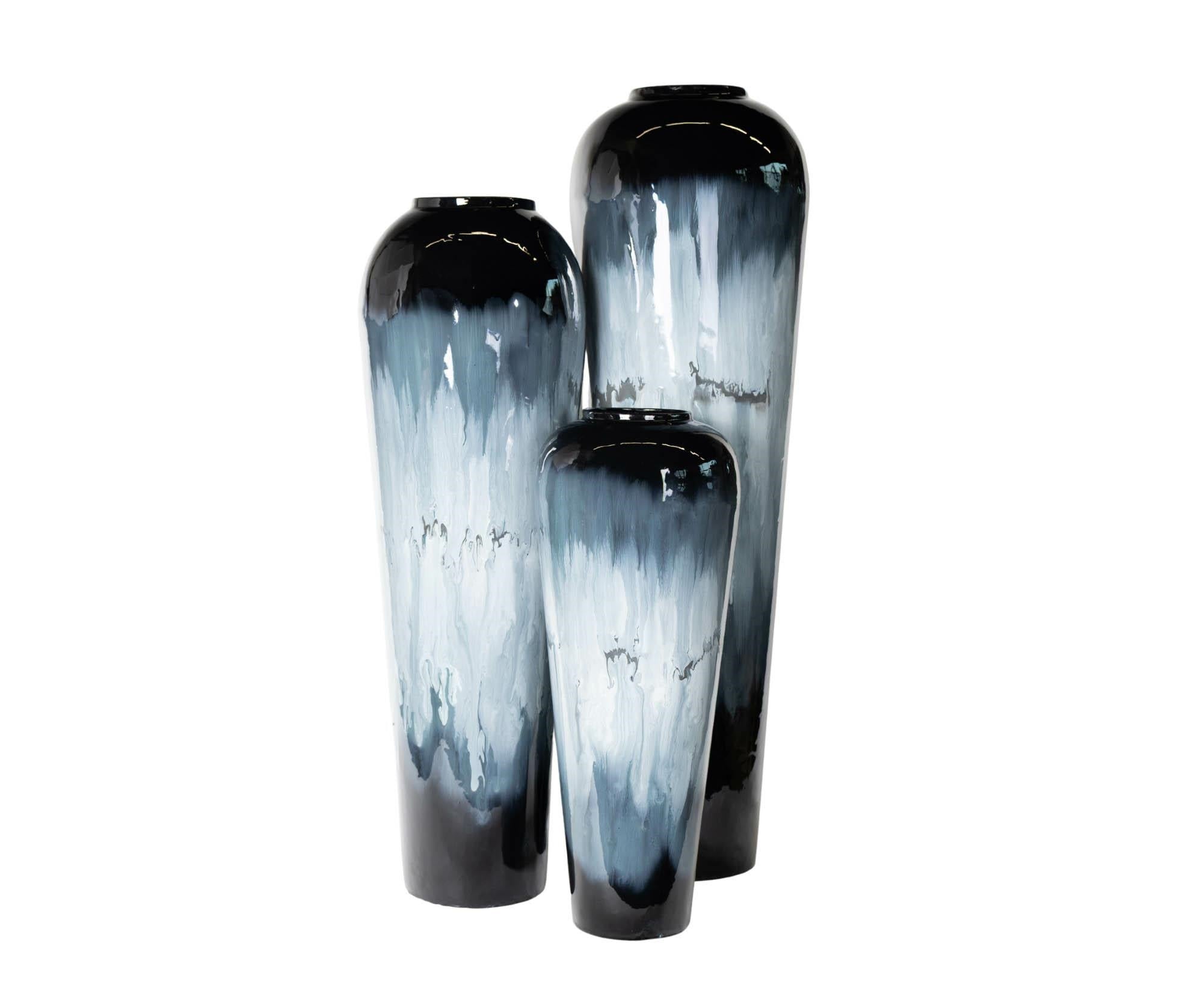 Modern blue Wazon smukły A