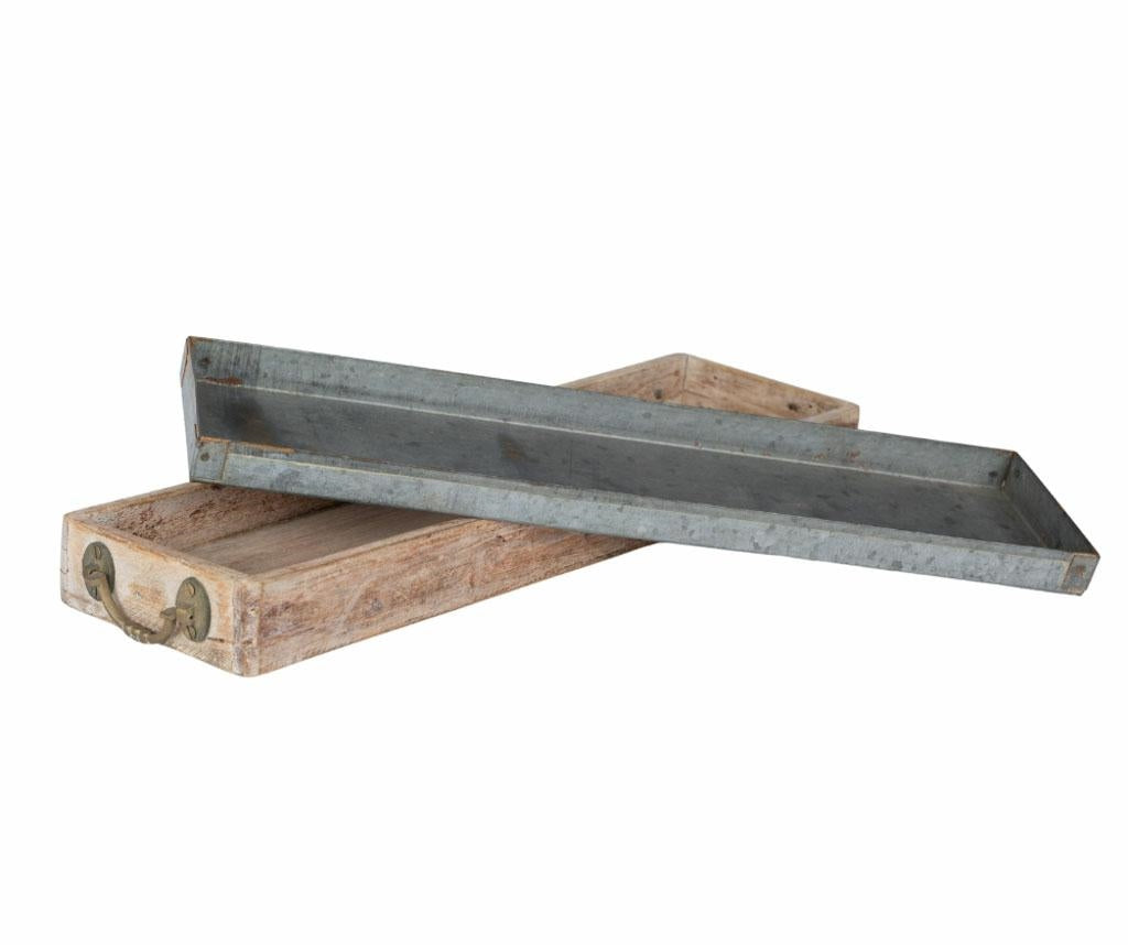 Wood old Taca z uchwytem 1