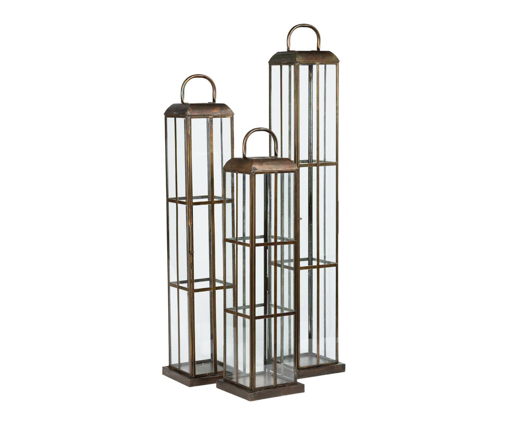 Barok old Lampion szklany A