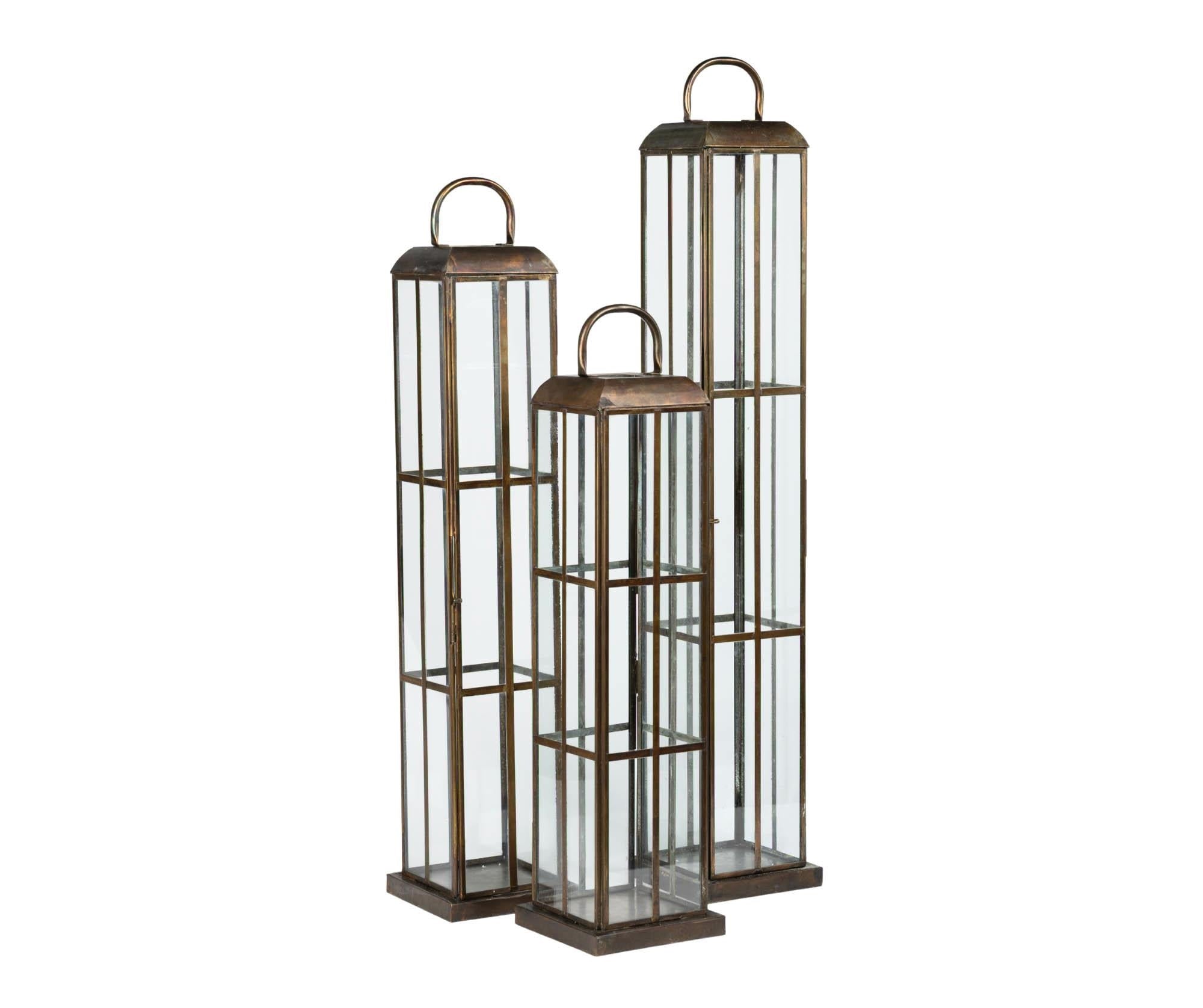 Barok old Lampion szklany A