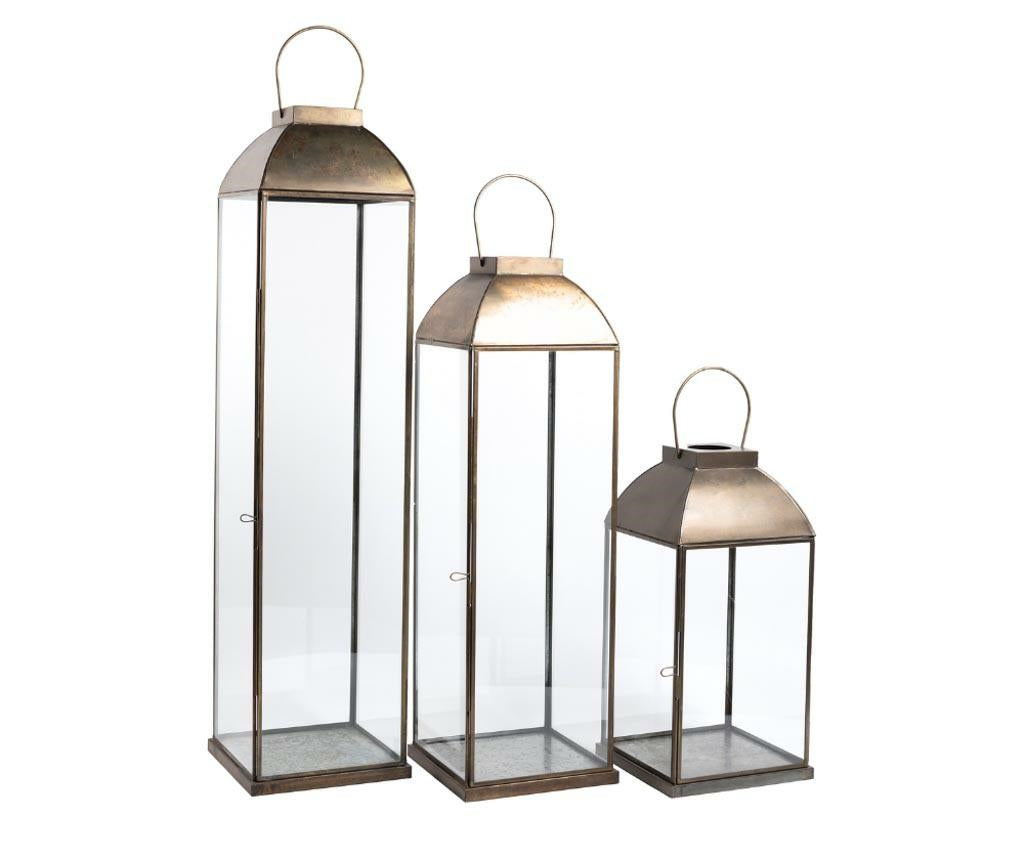 Gold line Lampion latarnia z uchwytem C