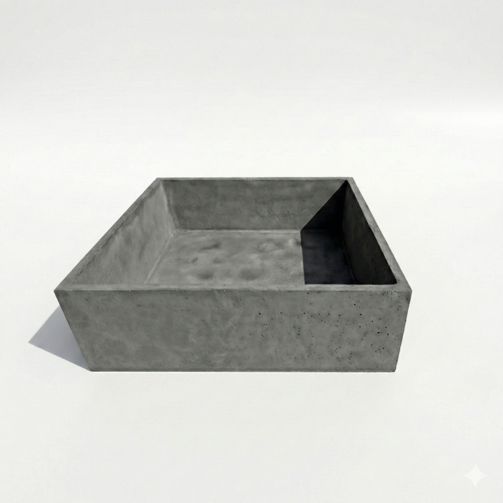 Donica betonowa Cubo 150 | 150×150×50 cm | Beton architektoniczny premium