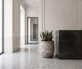 Donica Modern Smoke 49 cm – cement GRC