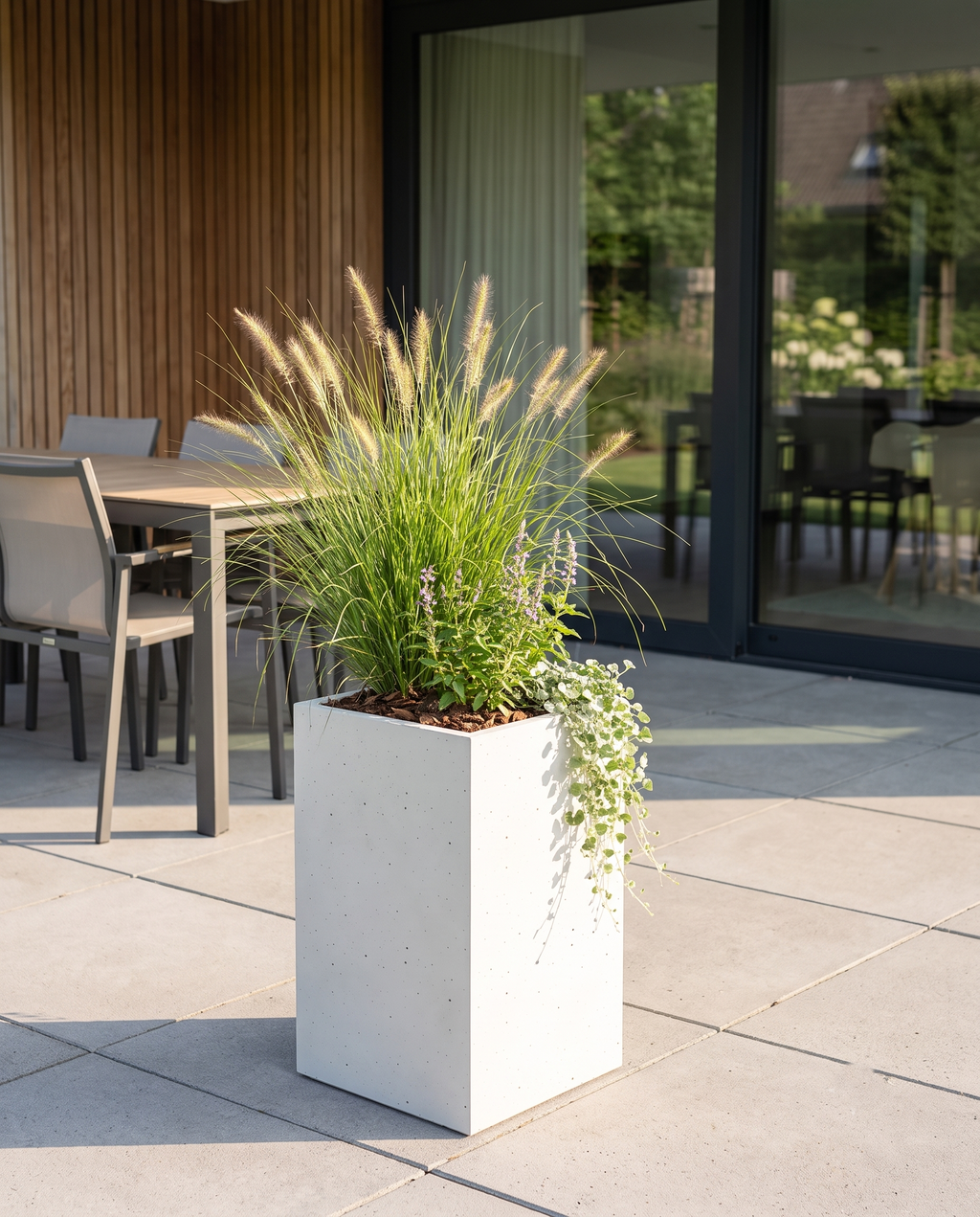 Donica betonowa Torre 50 | 30×30×50 cm | Beton architektoniczny premium