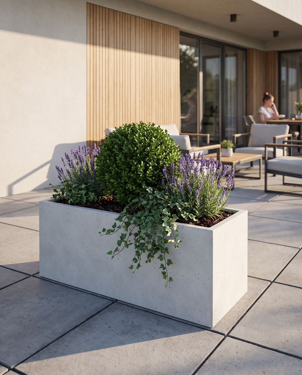 Donica betonowa Forma 100/40 | 100×40×40 cm | Beton architektoniczny premium
