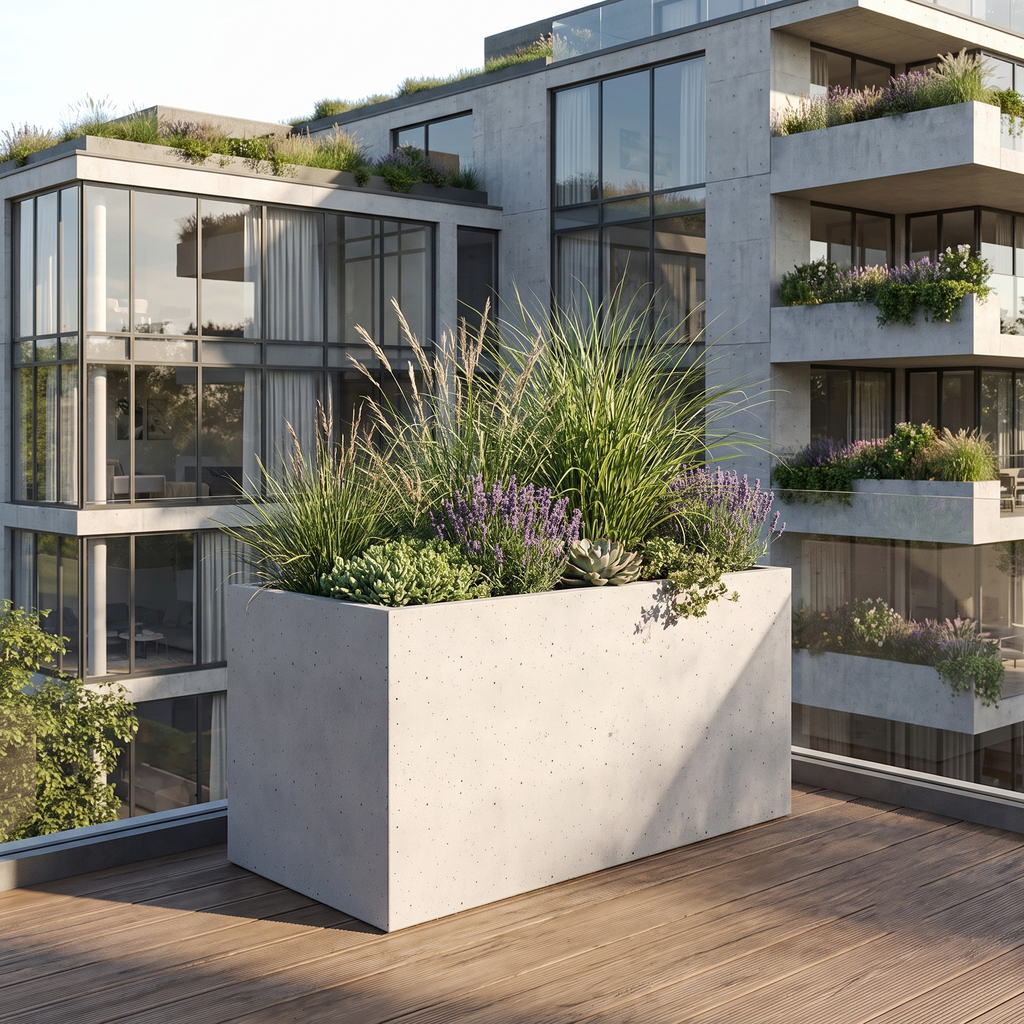 Donica betonowa Forma 100/50 | 100×50×50 cm | Beton architektoniczny premium