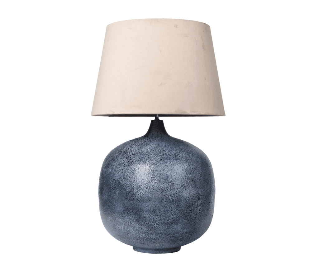 Modern blue Lampa pękata 2