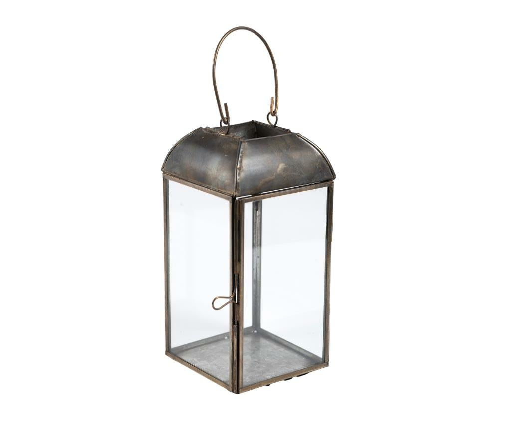 Gold line Lampion szklany latarnia B