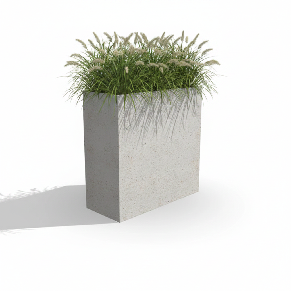 Donica betonowa Torre 70 | 70×30×70 cm | Beton architektoniczny premium