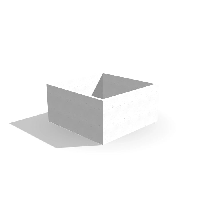 Donica betonowa Cubo 100 Low | 100×100×50 cm | Beton architektoniczny premium