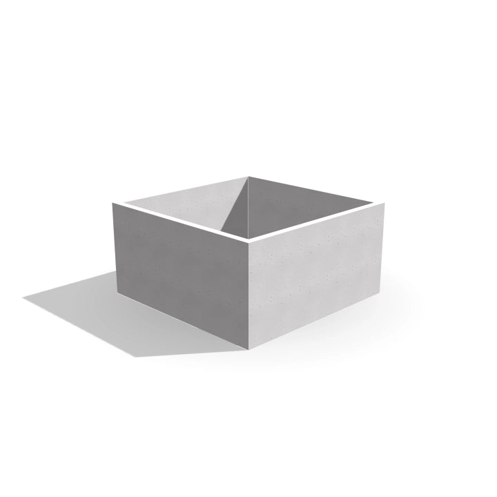 Donica betonowa Cubo 100 Low | 100×100×50 cm | Beton architektoniczny premium