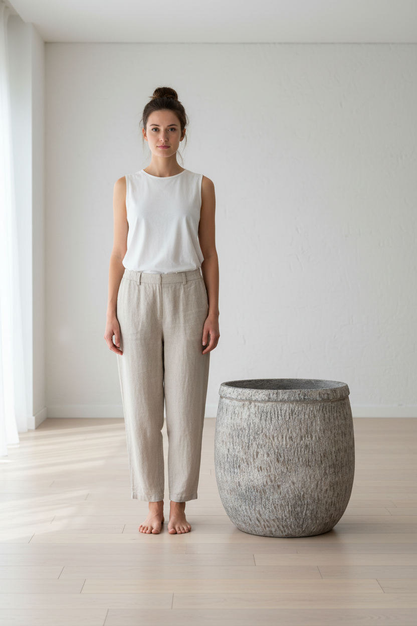 Donica Modern Smoke 49 cm – skala przy osobie