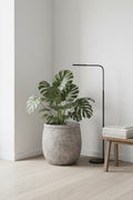 Donica Modern Smoke 37 cm – lifestyle z rośliną w salonie