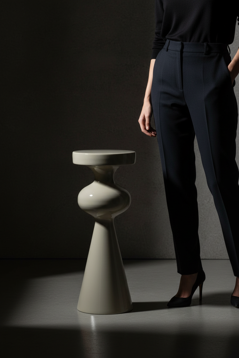 Scale shot – postument metalowy Modern wzór 2, 76 cm, przy nodze